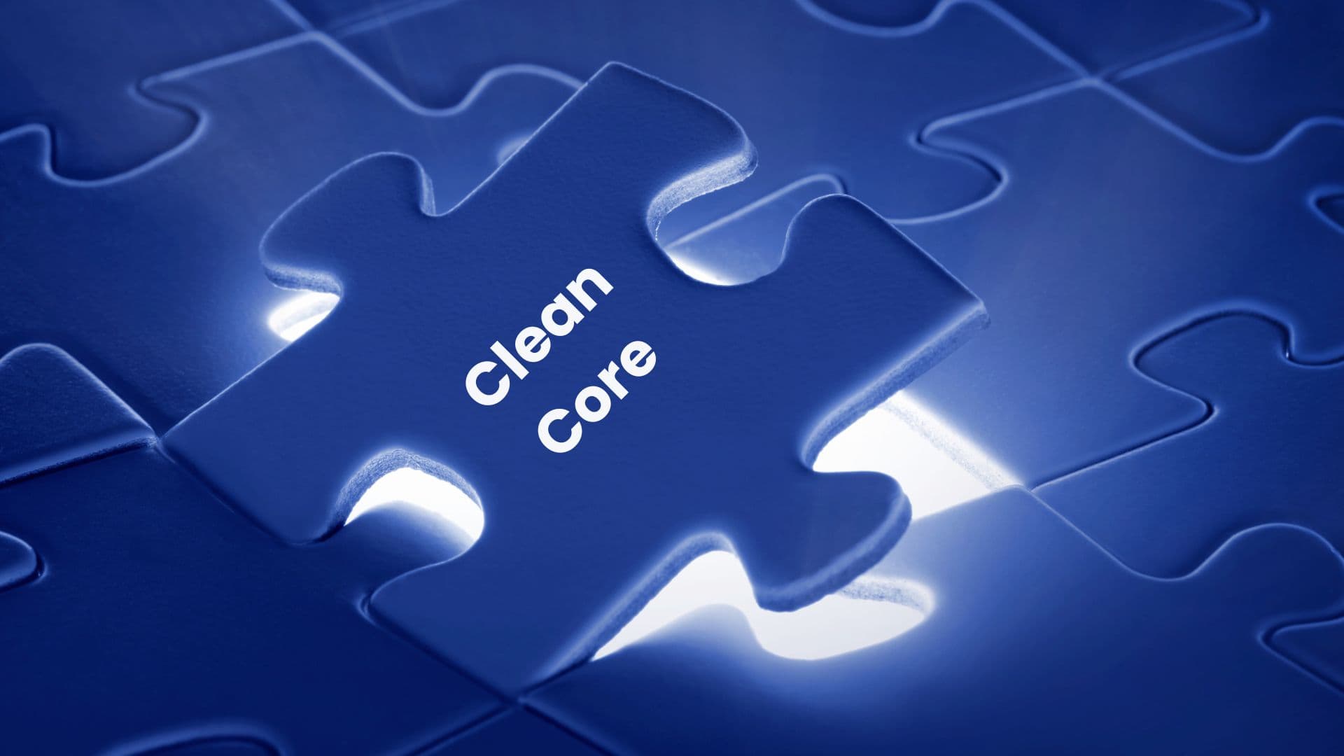 SAP Core text on a puzzle