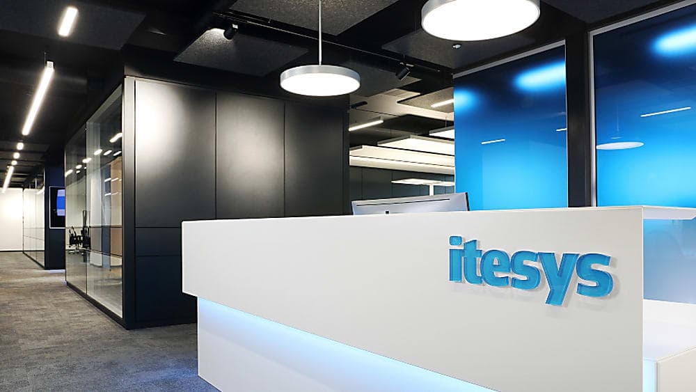 Eingangsbereich von modernem Büro.